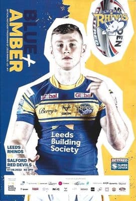 Leeds Rhinos v Salford Red Devils 7th August 2022 Official Matchday Programme