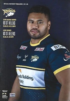 Leeds Rhinos v ST Helens Official Matchday Programme 2023 - 26th May 2023