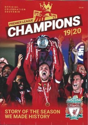 Liverpool FC Premier League Champions 2019/2020 Story of the Season Magazine