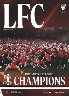 Liverpool v Arsenal Official Matchday Programme 2024/25 - 11th May 2025