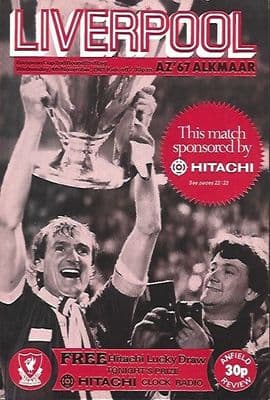 Liverpool v AZ ALkmaar European Cup 2nd Round 4th November 1981 Official Matchday Programme