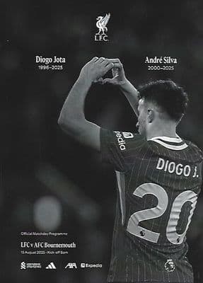 Liverpool v Bournemouth Official Premier League Matchday Programme 2025/26 - 15th August 2025