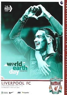 Liverpool v Nottingham Forest Official Matchday Programme 2022/2023 - 22nd April 2023