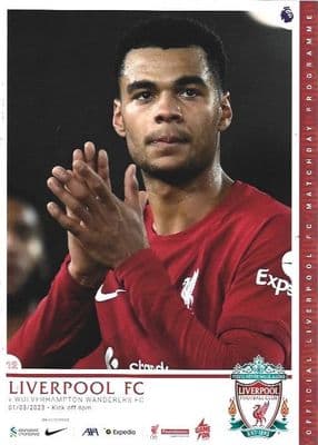 Liverpool v Wolverhampton Wanderers Official Matchday Programme 2022/2023 - 1st March 2023