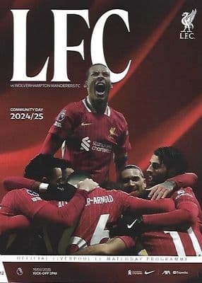 Liverpool v Wolverhampton Wanderers Official Matchday Programme 2024/25 - 16th February 2025