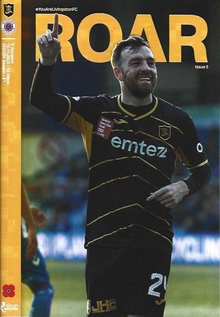 Livingston v Rangers Official Matchday Programme 23/24 - 12th November 2023