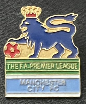 Manchester City Premier League Enamel Pin Badge