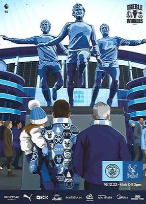 Manchester City v Crystal Palace Official Premier League Matchday Programme 23/24 - 16th December 23