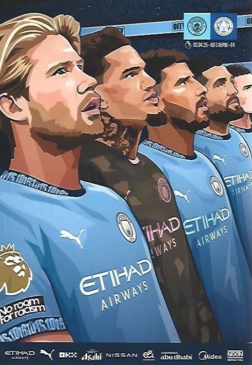 Manchester City v Leicester City Official Matchday Programme 2024