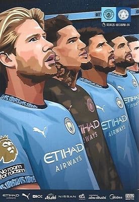 Manchester City v Leicester City Official Matchday Programme 2024/25 - 2nd April 2025