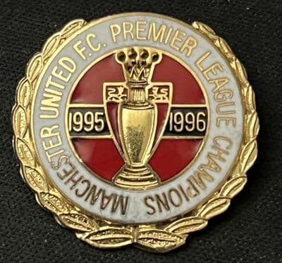 Manchester United 1995/1996 Premier League Champions Enamel Pin Badge