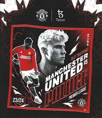 Manchester United v Crystal Palace Official Premier League Matchday Programme 23/24 - 30th Sept 2023