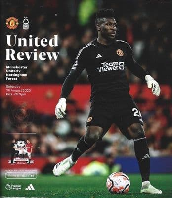 Manchester United v Nottingham Forest 26th August 2023 Matchday Programme 23/24
