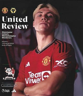 Manchester United v Wolverhampton Wanderers Premier League Matchday Programme 23/24 - 14th Aug 2023