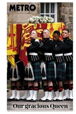 Metro Newspaper Monday September 12th 2022 Queen Elizabeth II Special Edition