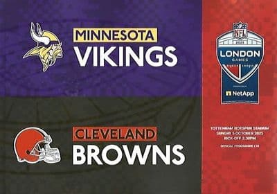 Minnesota Vikings v Cleveland Brown Tottenham Hotspur Stadium - 5th October 2025