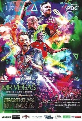 Mr Vegas Grand Slam of Dart WV Active, Aldersley, Wolverhampton Official Programme 9th - 17th Nov 24