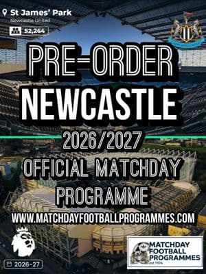 Newcastle United v Leeds United Official Matchday Programme 2026/27 - PRE-ORDER