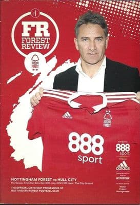 Nottingham Forest v Hull City Pre-Season Friendly 2016/2017 Programme 30th July 2016