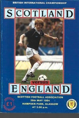 Scotland v England Official Matchday Programme - 26th May 1984