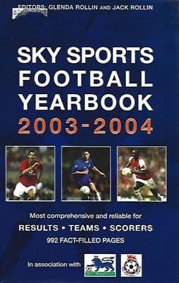 Sky Sports Football Yearbook 2003/2004 Season Hardback