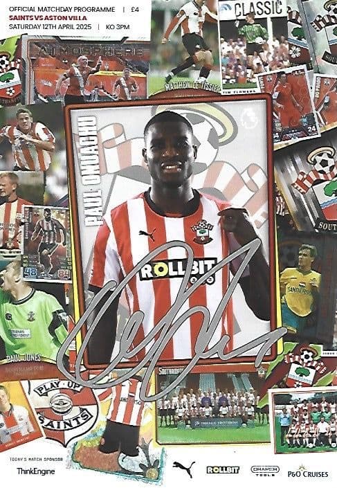 Southampton v Aston Villa Official Matchday Programme 2024/25 - 12th April 2025