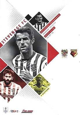 Stevenage v Watford Pre-Season Friendly 2016/2017 Programme 14 July 2016