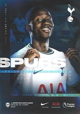 Tottenham Hotspur v Brighton & Hove Albion Official Matchday Programme 2022/2023 - 8th April 2023