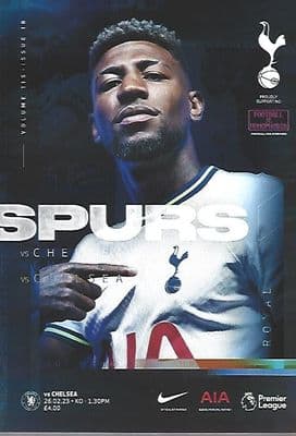 Tottenham Hotspur v Chelsea Official Matchday Programme 2022/2023 - 26th February 2023
