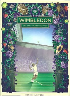 Wimbledon 2023 Championship Day 1 Official Programme - 3rd July 2023