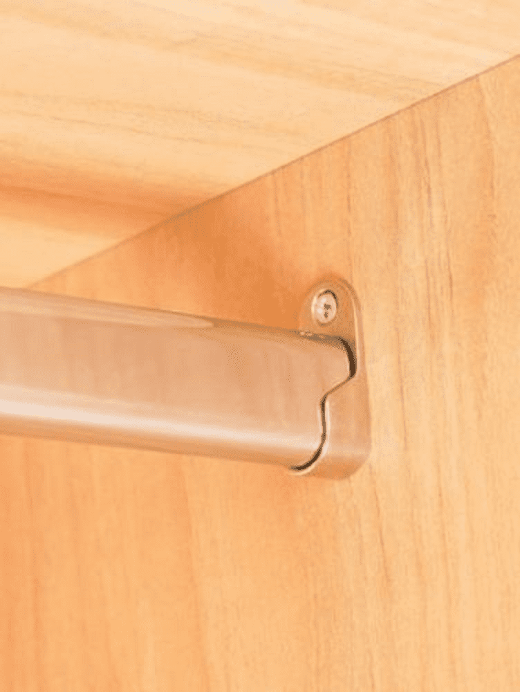 OVAL TUBE WARDROBE RAIL 30x15mm CHROME PLATED finish choice of 3 LONGER