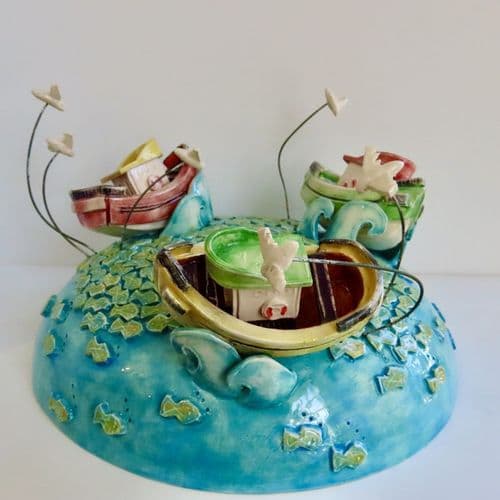 Fishing Boat with Bait Ball