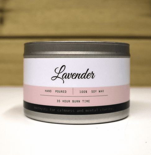 LAVENDER CANDLE TIN