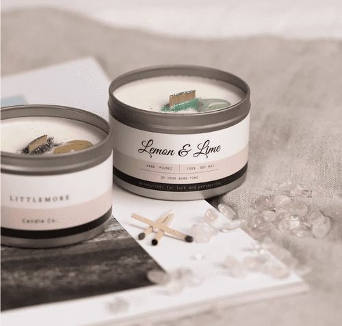 LEMON & LIME CANDLE TIN