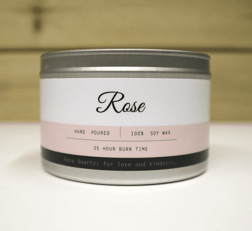 ROSE CANDLE TIN