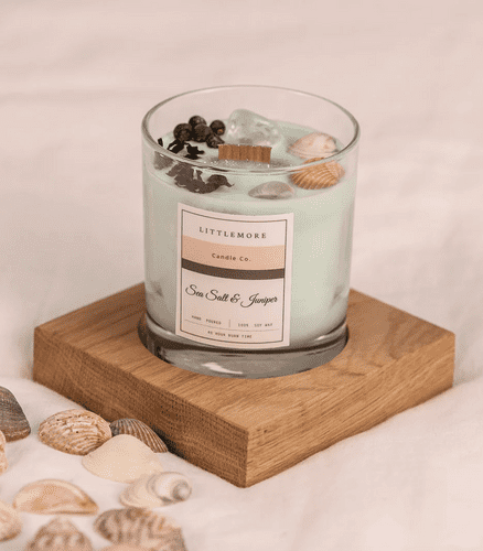 SEA SALT & JUNIPER SOY WAX CANDLE
