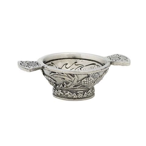 1.25" Thistle Mini Pewter Quaich QA1T