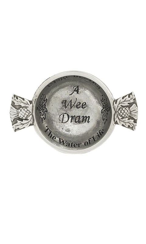 1.75" Wee Dram Mini Pewter Quaich QA10WD