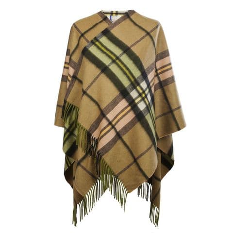 100% EDINBURGH LAMBSWOOL MINI CAPE SHERWOOD GOLD