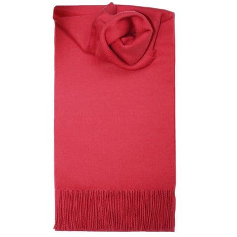 100% Lambswool Extra Long Scarf Made in Scotland - Bright Pink Tartans - Wool Scarf