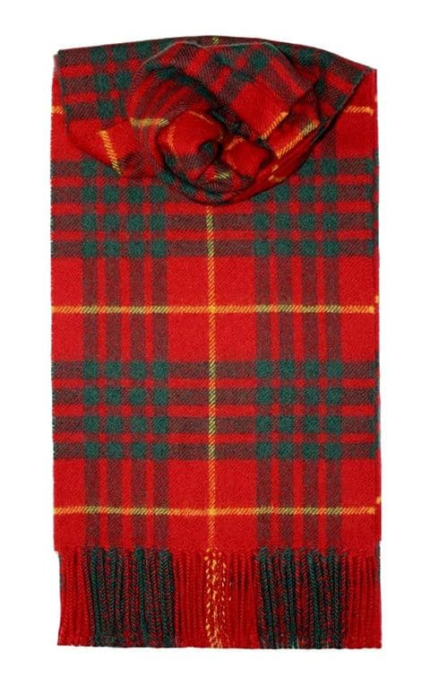 100% Lambswool Extra Long Scarf Made in Scotland - Cameron Modern Tartans - Wool Scarf
