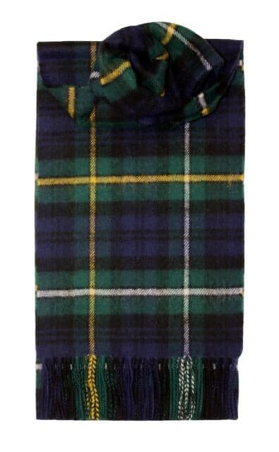 100% Lambswool Extra Long Scarf Made in Scotland - Campbell Of Argyll Modern Tartans - Wool Scarf