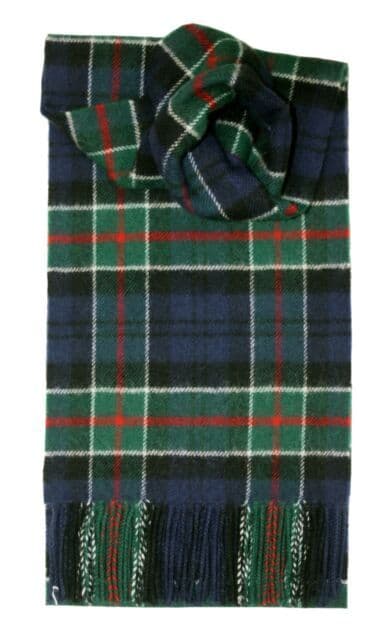 100% Lambswool Extra Long Scarf Made in Scotland - Colquhoun Modern Tartans - Wool Scarf