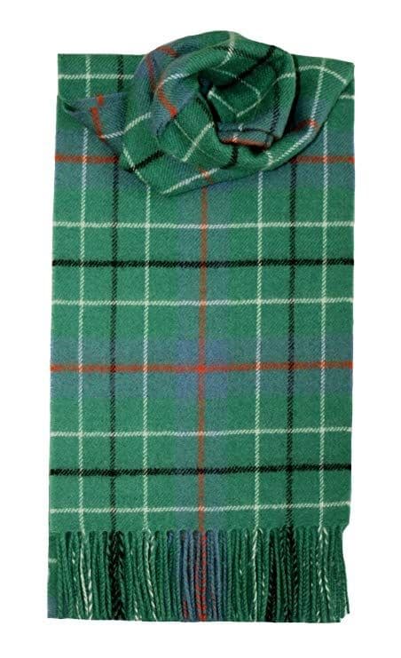 100% Lambswool Extra Long Scarf Made in Scotland - Duncan Ancient Tartans - Wool Scarf