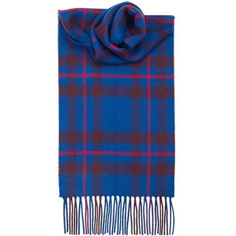 100% Lambswool Extra Long Scarf Made in Scotland - Elliot Modern Tartans - Wool Scarf