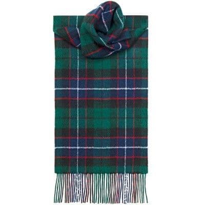 100% Lambswool Extra Long Scarf Made in Scotland - Galbraith Modern Tartans - Wool Scarf