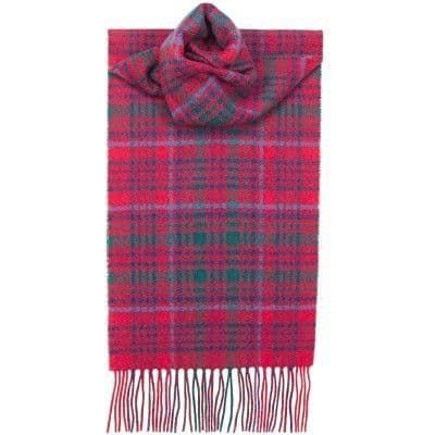 100% Lambswool Extra Long Scarf Made in Scotland - Grant Modern Tartans - Wool Scarf