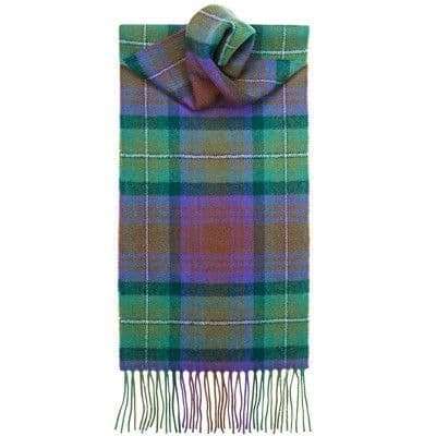 100% Lambswool Extra Long Scarf Made in Scotland - Isle Of Skye Tartans - Wool Scarf
