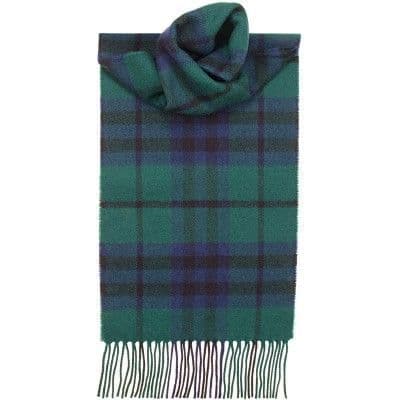 100% Lambswool Extra Long Scarf Made in Scotland - Keith Modern Tartans - Wool Scarf