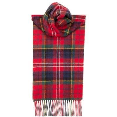 100% Lambswool Extra Long Scarf Made in Scotland - Macpherson Modern  Tartans - Wool Scarf